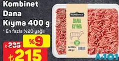 KOMBİNET DANA KIYMA 400 G